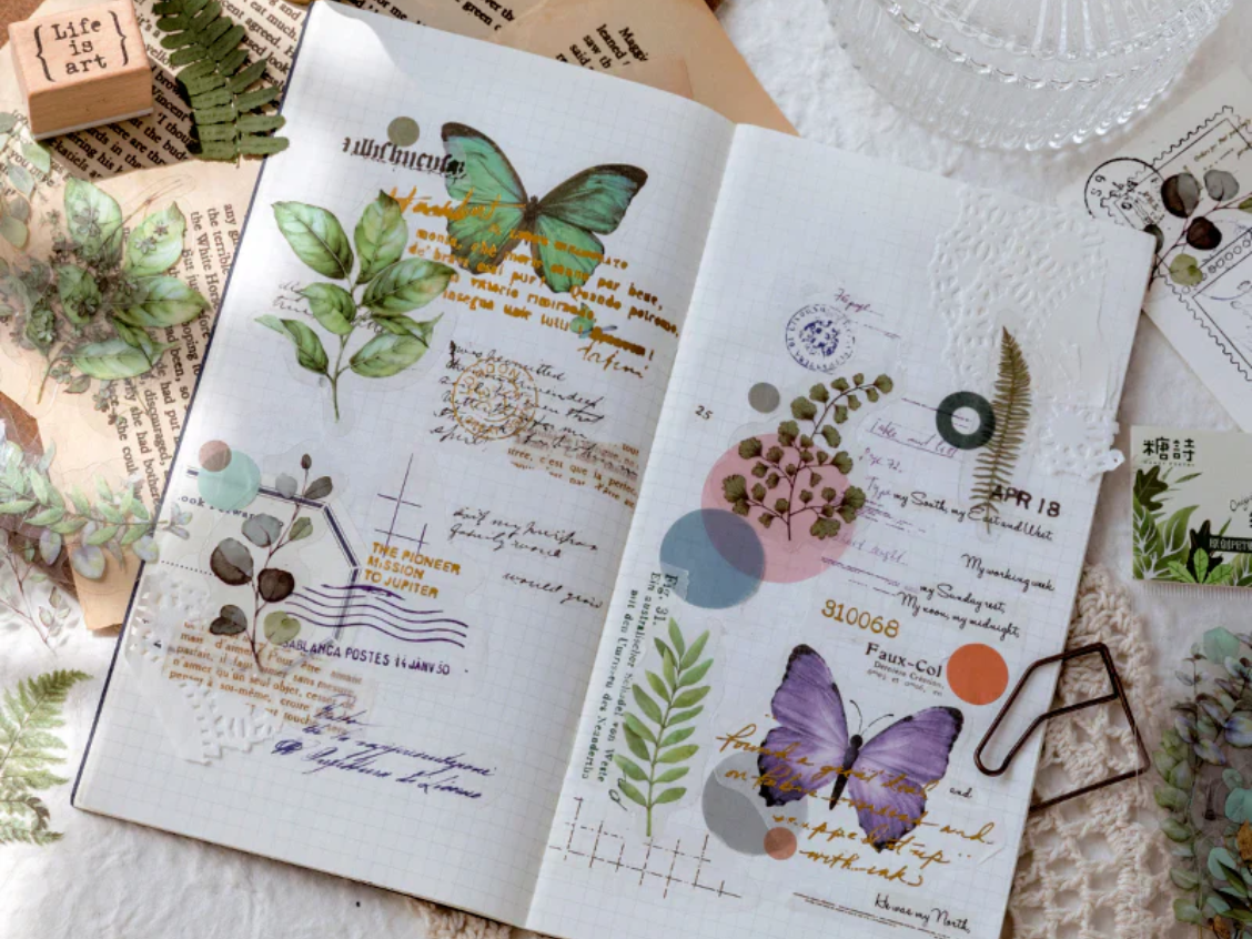 A Step-by-Step Guide to a Plant Themed Scrapbook