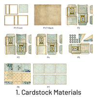 1. Materiais de Cartolina (7 pcs/embalagem)