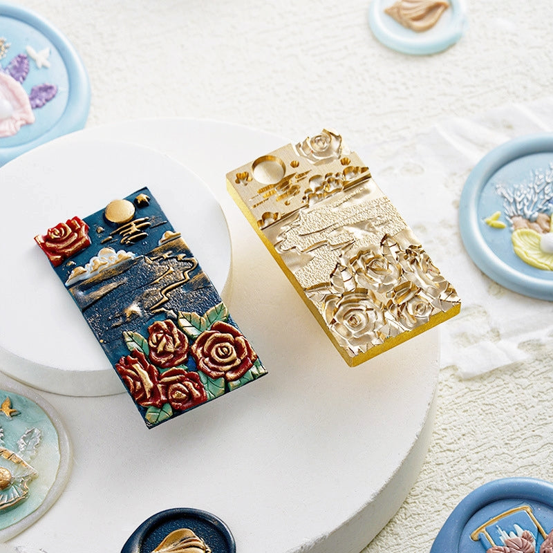 3D Relief Ocean Series Wax Seal Stamp b2