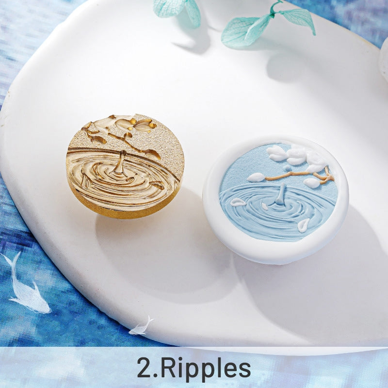 3D Relief Ocean Series Wax Seal Stamp sku-2
