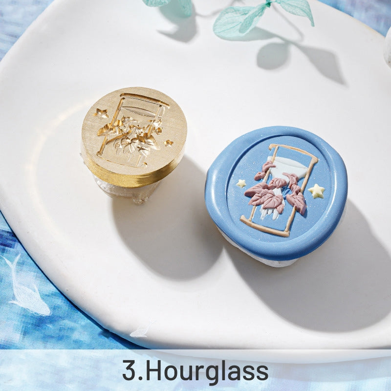 3D Relief Ocean Series Wax Seal Stamp sku-3