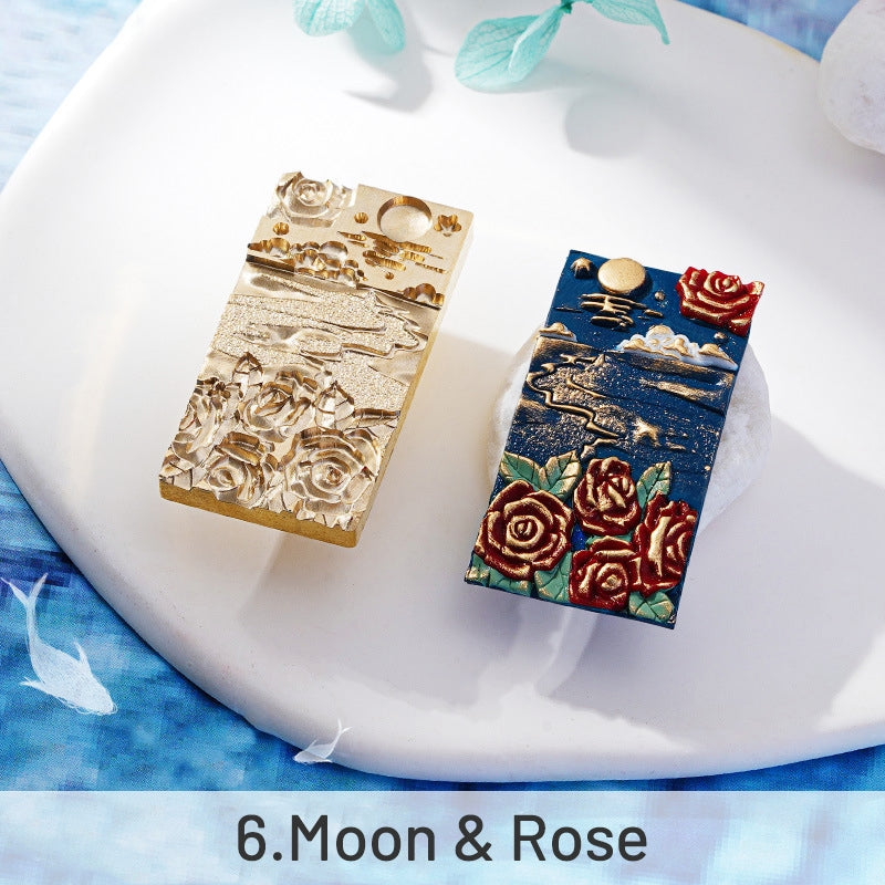 3D Relief Ocean Series Wax Seal Stamp sku-6