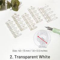 2. Transparent Weiß-5 Stück
