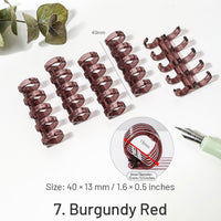 7. Burgunderrot-5 Stück