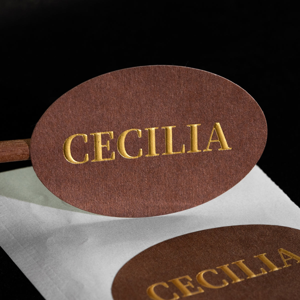 Custom Tree Bark Foil Stickers - 3D Embossed Branding Labels for Luxury Packaging5