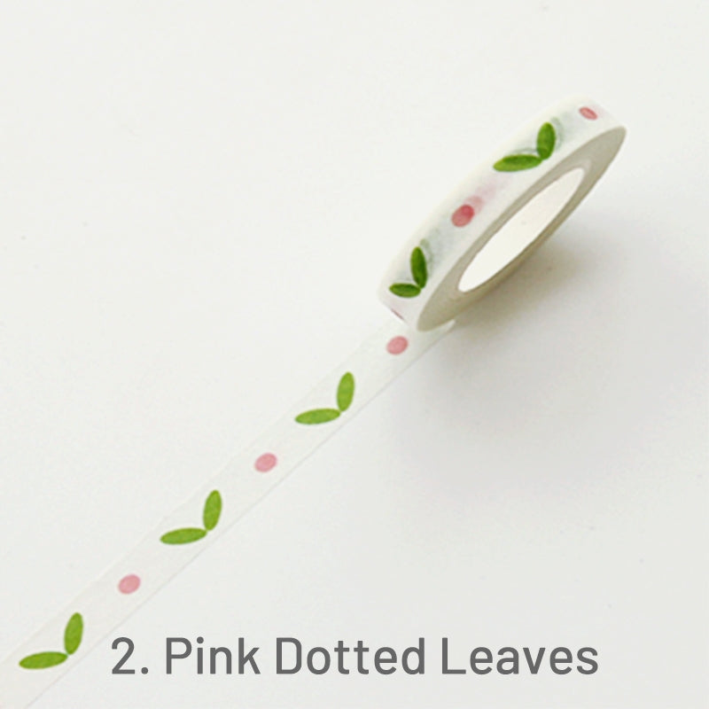 Cute Simple Patterns Skinny Washi Tape2