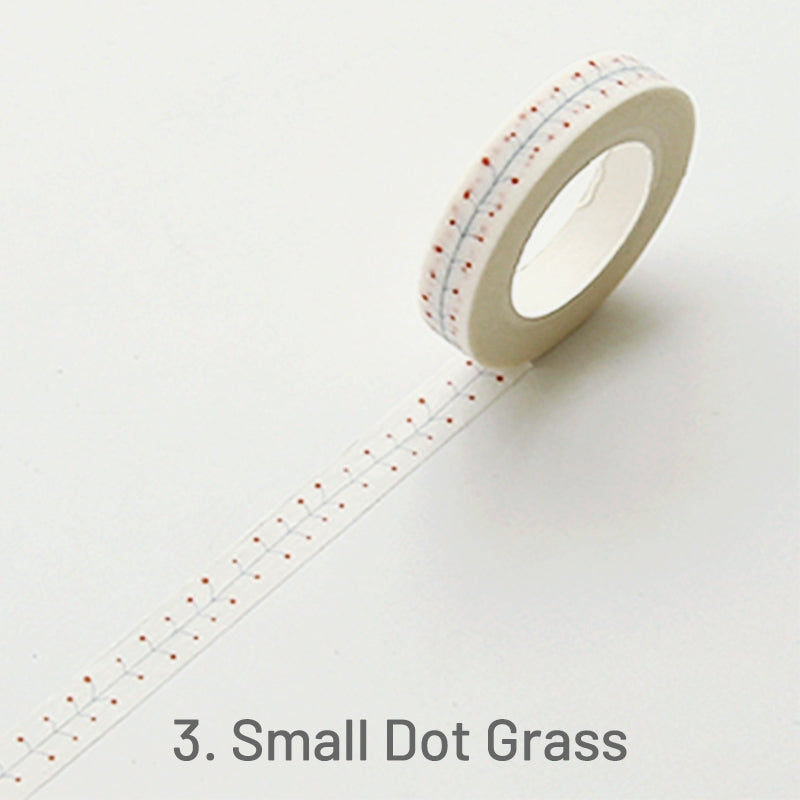 Cute Simple Patterns Skinny Washi Tape3