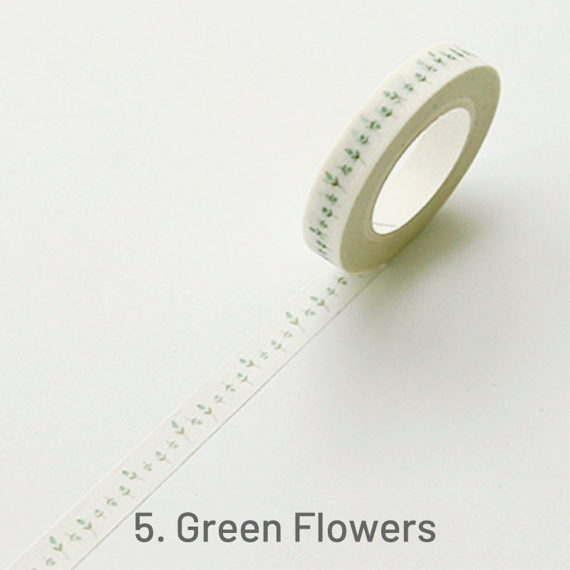 Cute Simple Patterns Skinny Washi Tape5