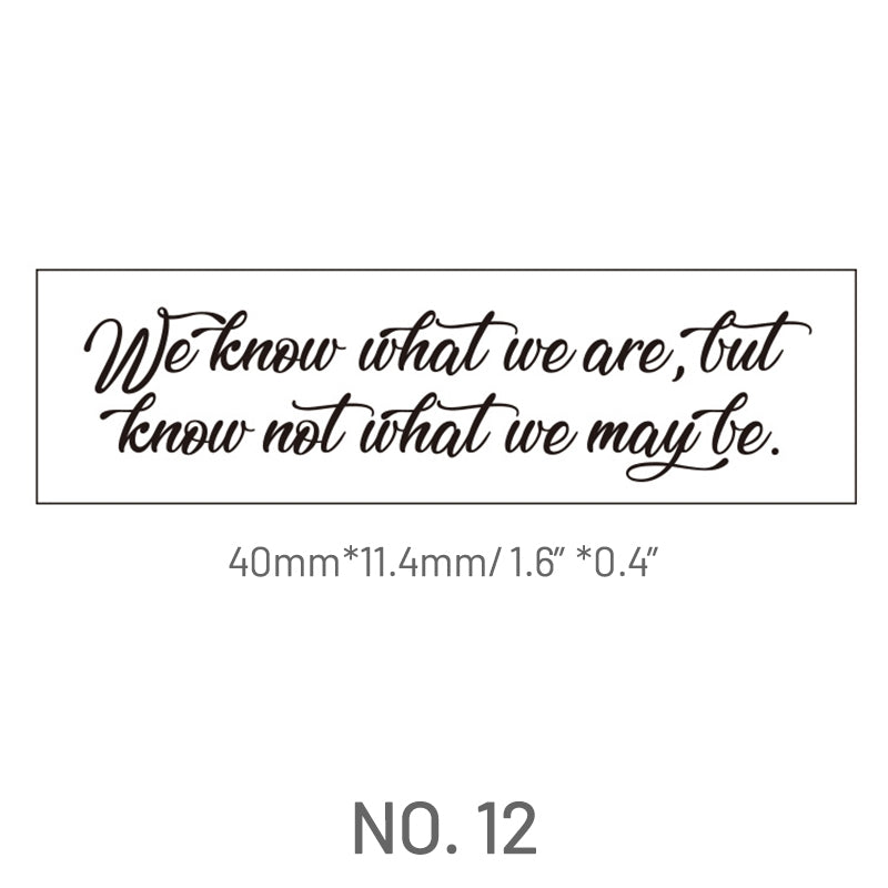 Simple Design Circle Plaid Numbers Letters Wooden Rubber Stamp12