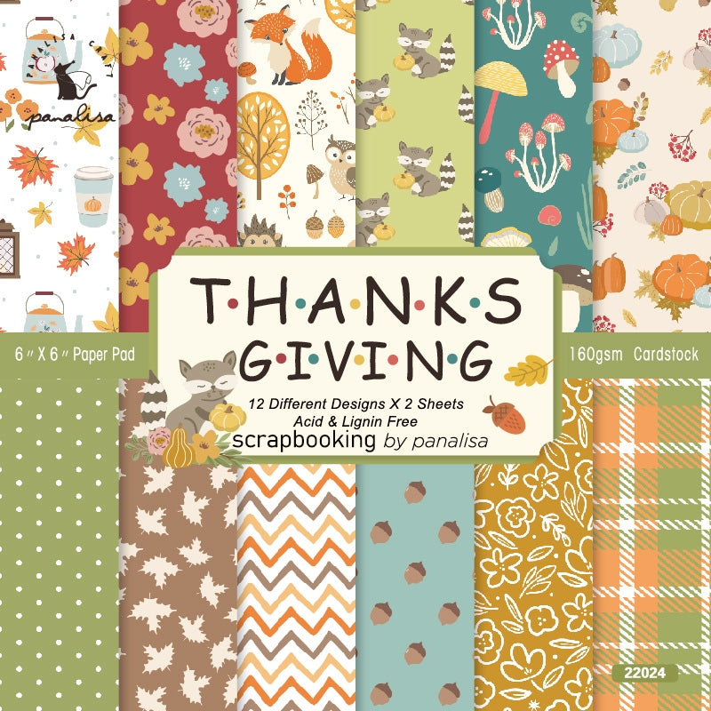 Adorable Autumn DIY Photo Background Decorative Scrapbook Paper a