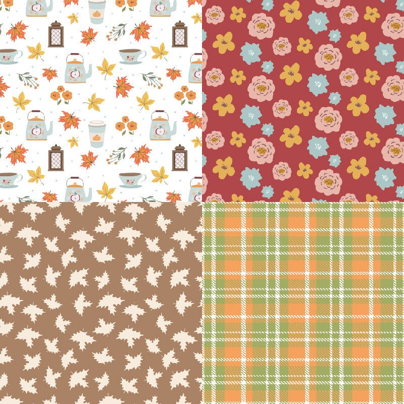 Adorable Autumn DIY Photo Background Decorative Scrapbook Paper b4