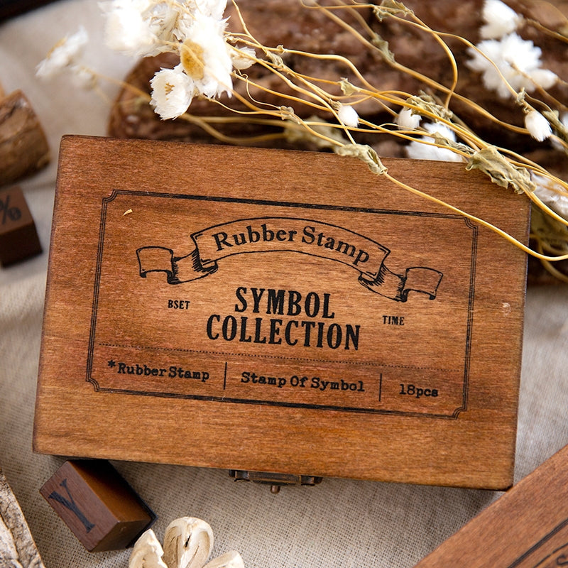Alphabet, Number, and Symbol Rubber Stamp Set b5