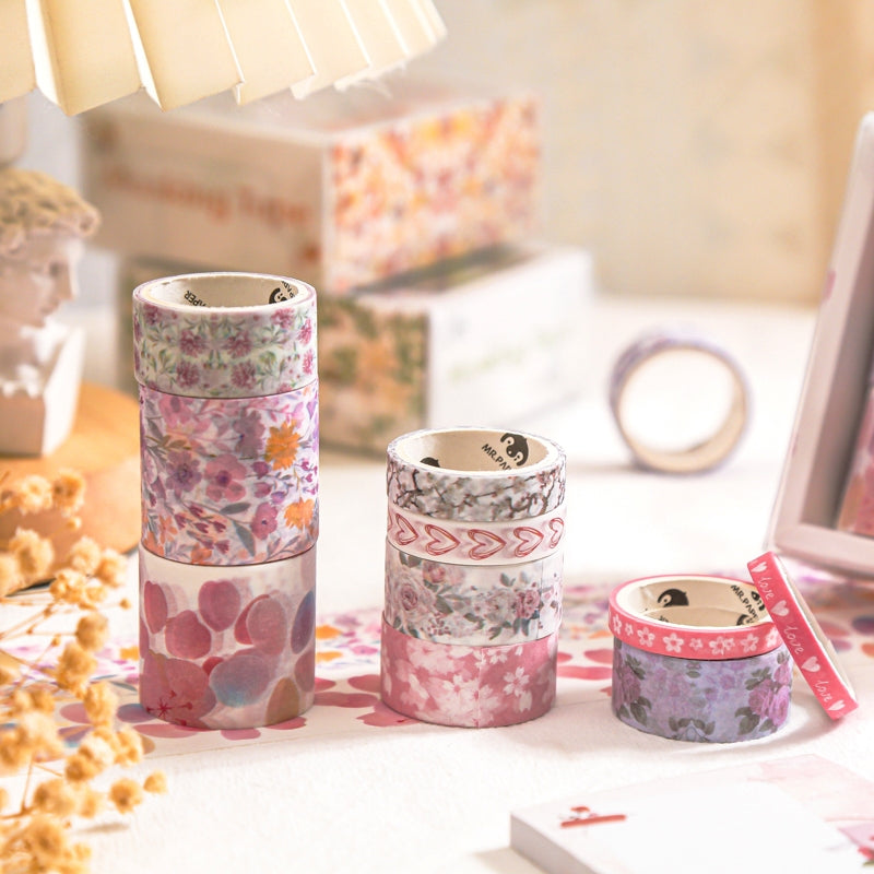 Botanical Forest Flower Washi Tape Set (10 Rolls) b4