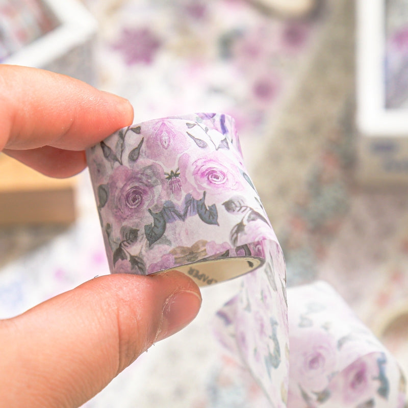 Botanical Forest Flower Washi Tape Set (10 Rolls) c