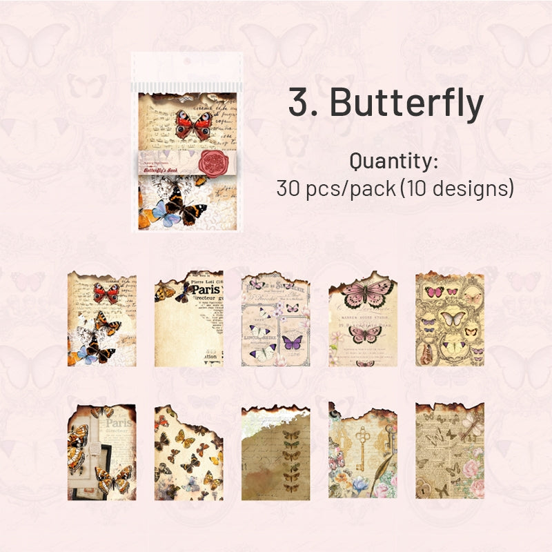 Burnt Pages Scrapbook Paper - Letters, Manuscripts, Music, Newspaper sku-3