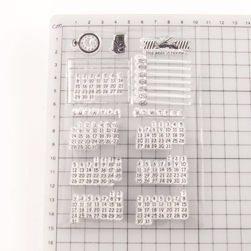 Calendar Transparent Stamps b1