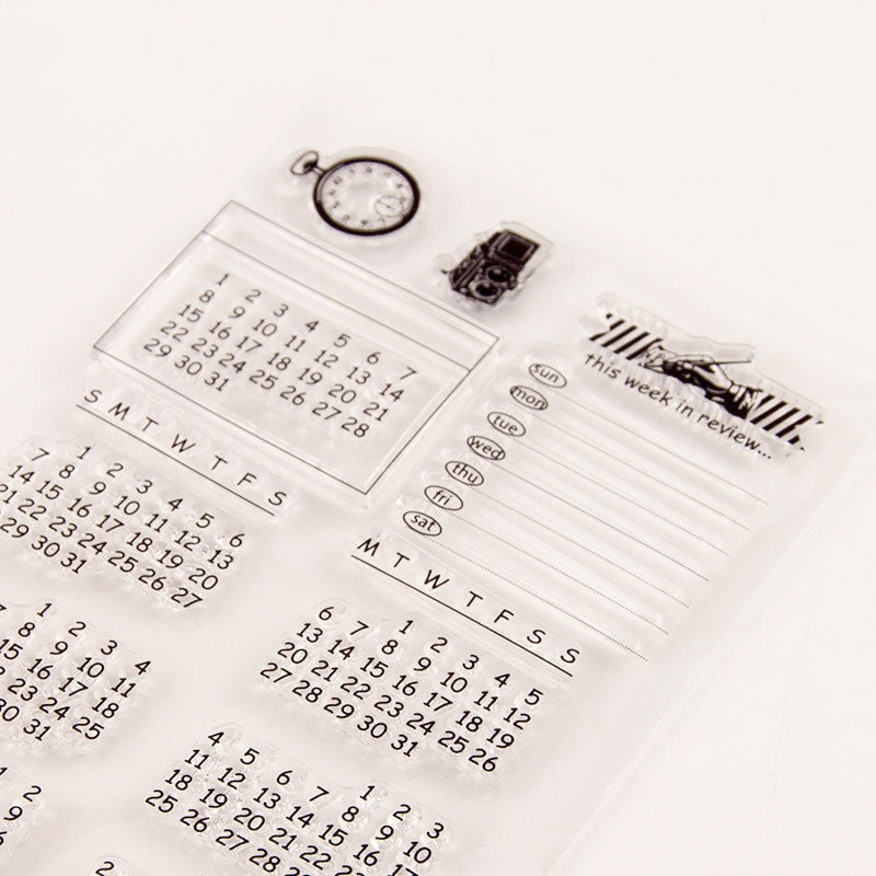 Calendar Transparent Stamps b2