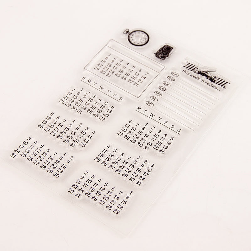 Calendar Transparent Stamps b3