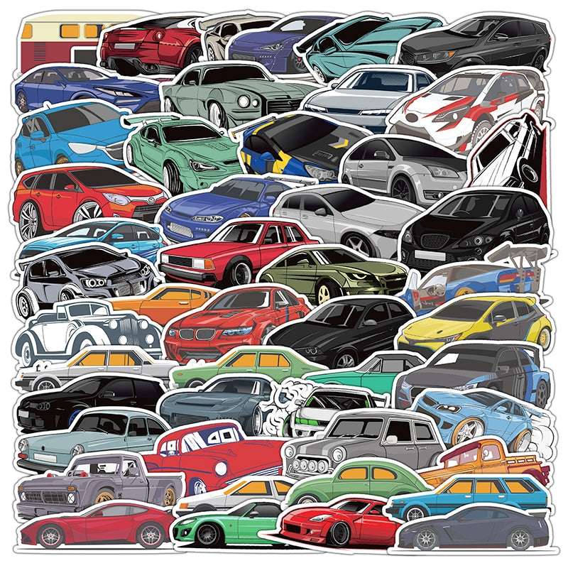 Car Theme Vinyl Stickers a