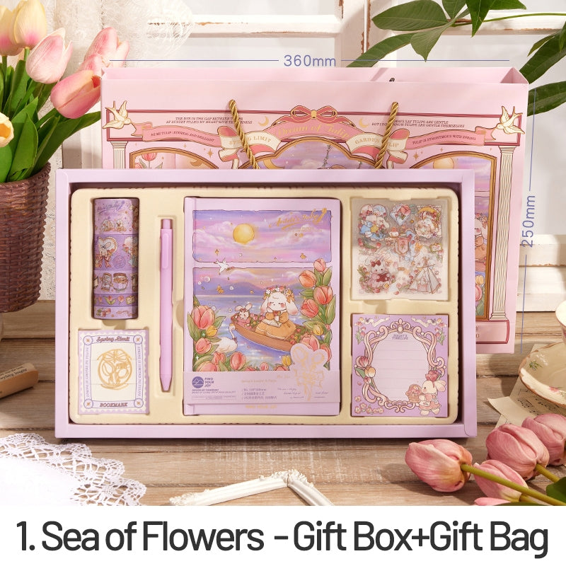 Cartoon Tulip and Rabbit Scrapbook Kit sku-11