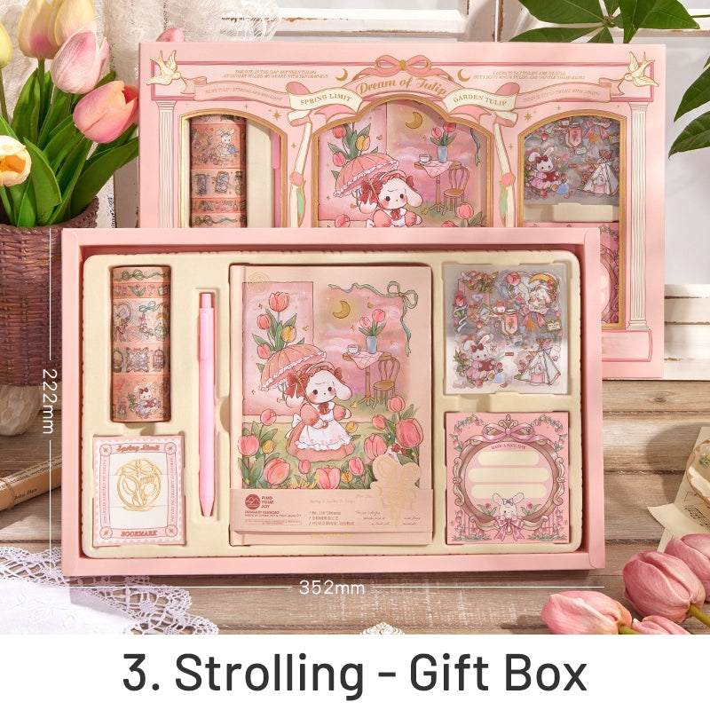 Cartoon Tulip and Rabbit Scrapbook Kit sku-3