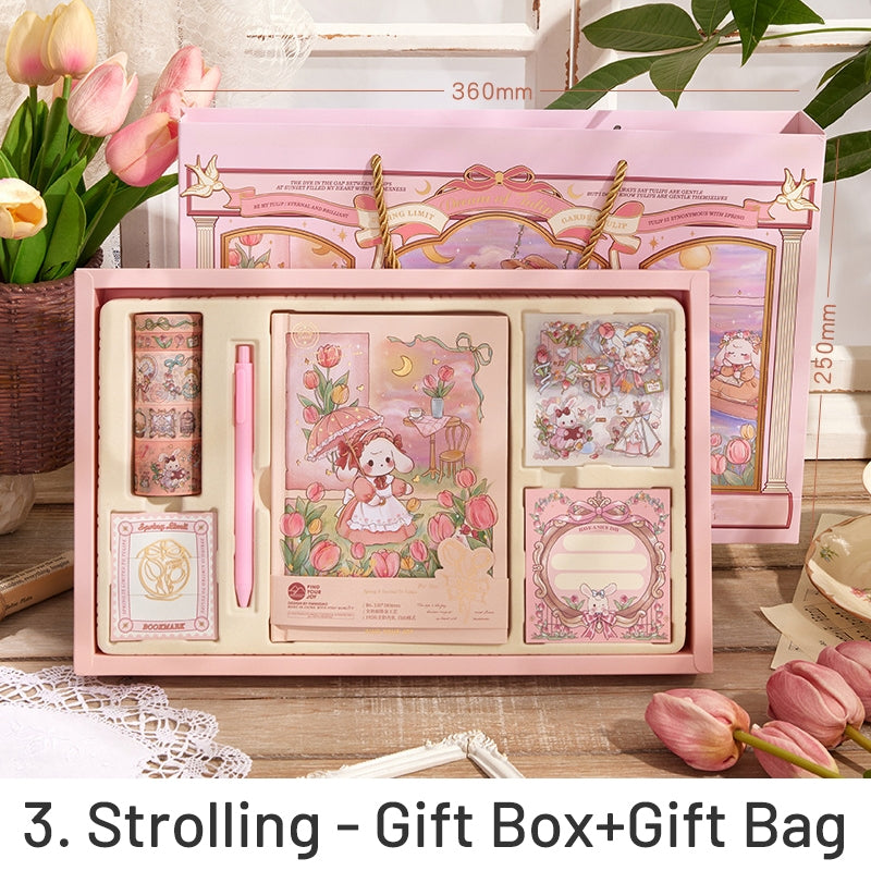 Cartoon Tulip and Rabbit Scrapbook Kit sku-33