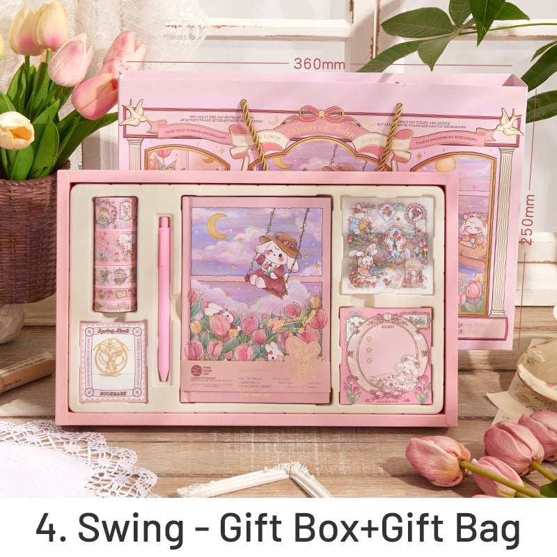 Cartoon Tulip and Rabbit Scrapbook Kit sku-44