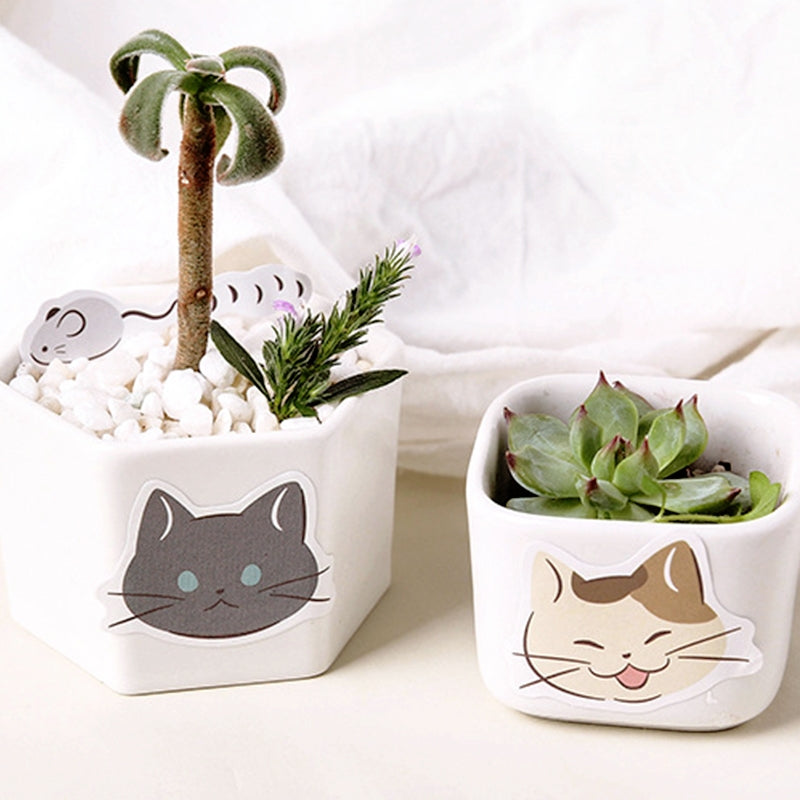 Cat-themed Cartoon Stickers b7