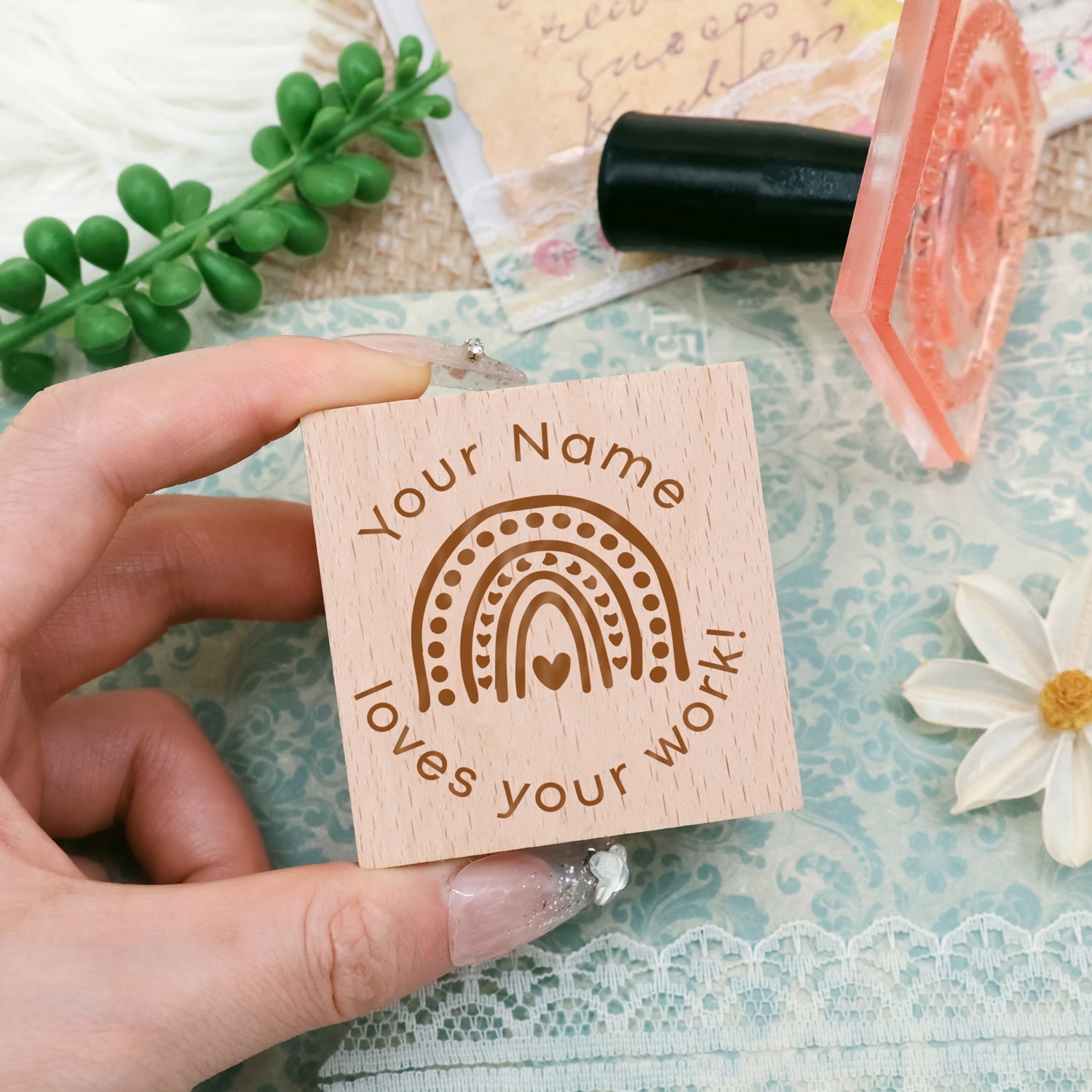 Children's Day Custom Cartoon Star Rubber Stamp-3 2