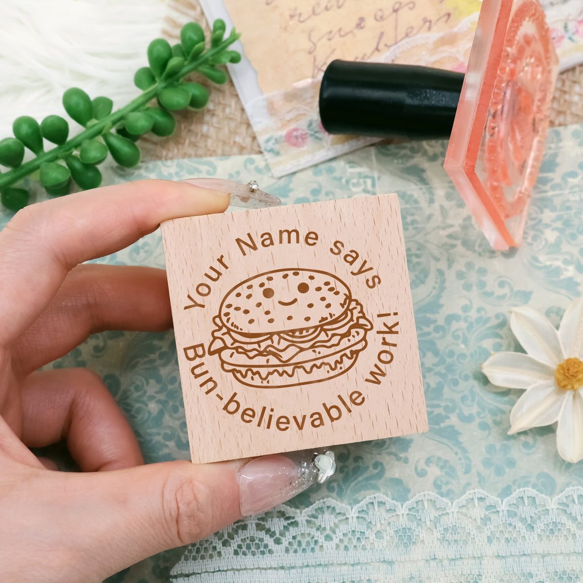 Children's Day Custom Cartoon Star Rubber Stamp-4 2