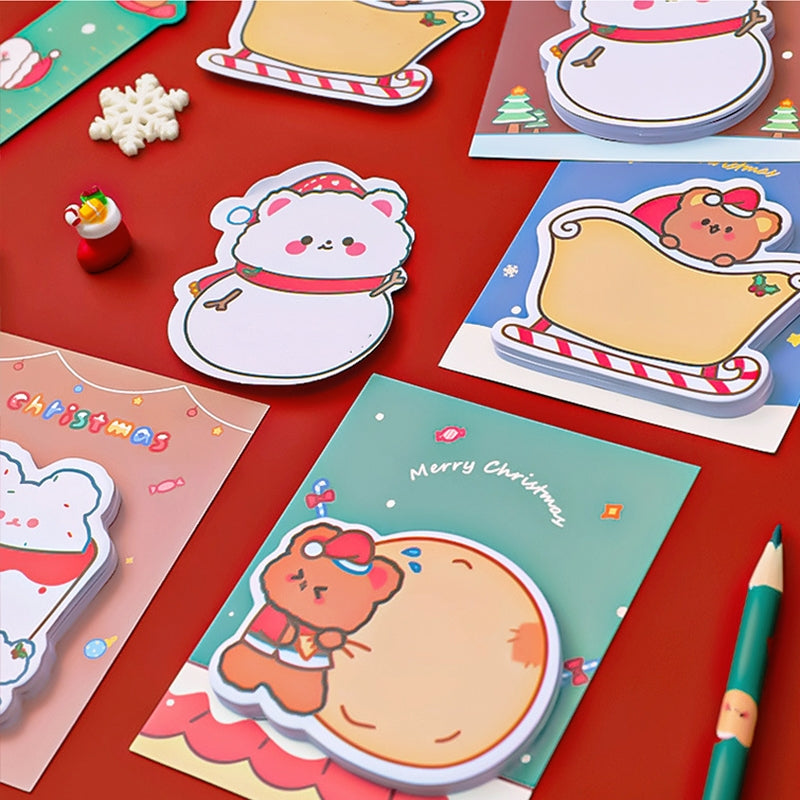 Christmas Cartoon Bear Sticky Notes b3