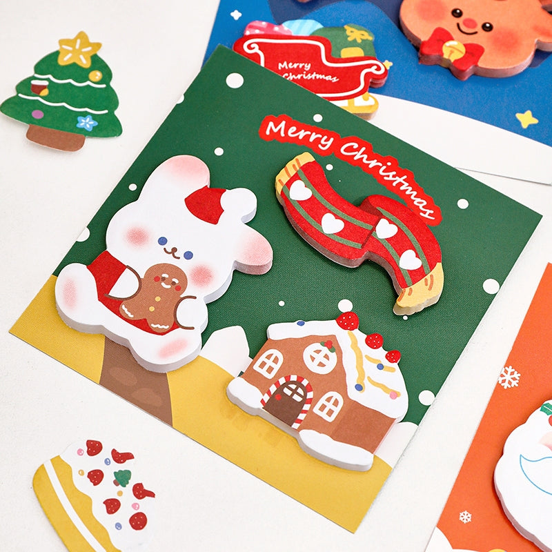 Christmas Die-Cut Sticky Note Set c