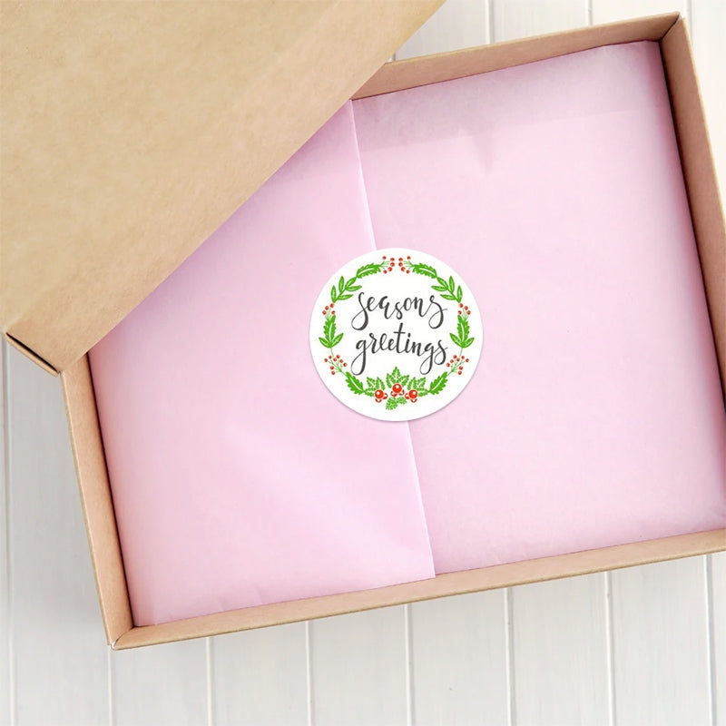Christmas Roll Kraft Self-Adhesive Stickers b4