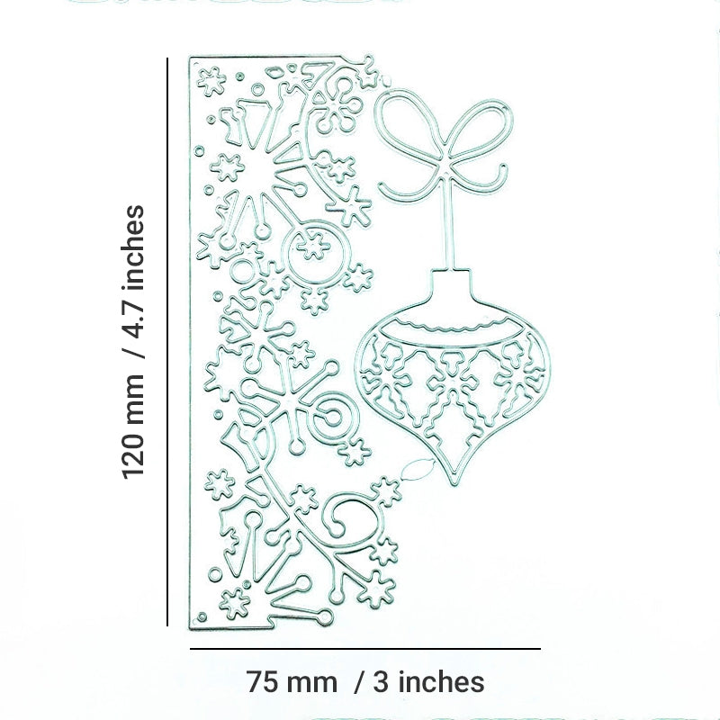 Christmas Snowflake Border Carbon Steel Crafting Dies c