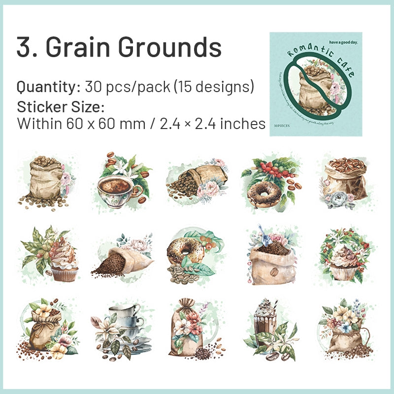 Coffee Shop-themed PET Stickers sku-3