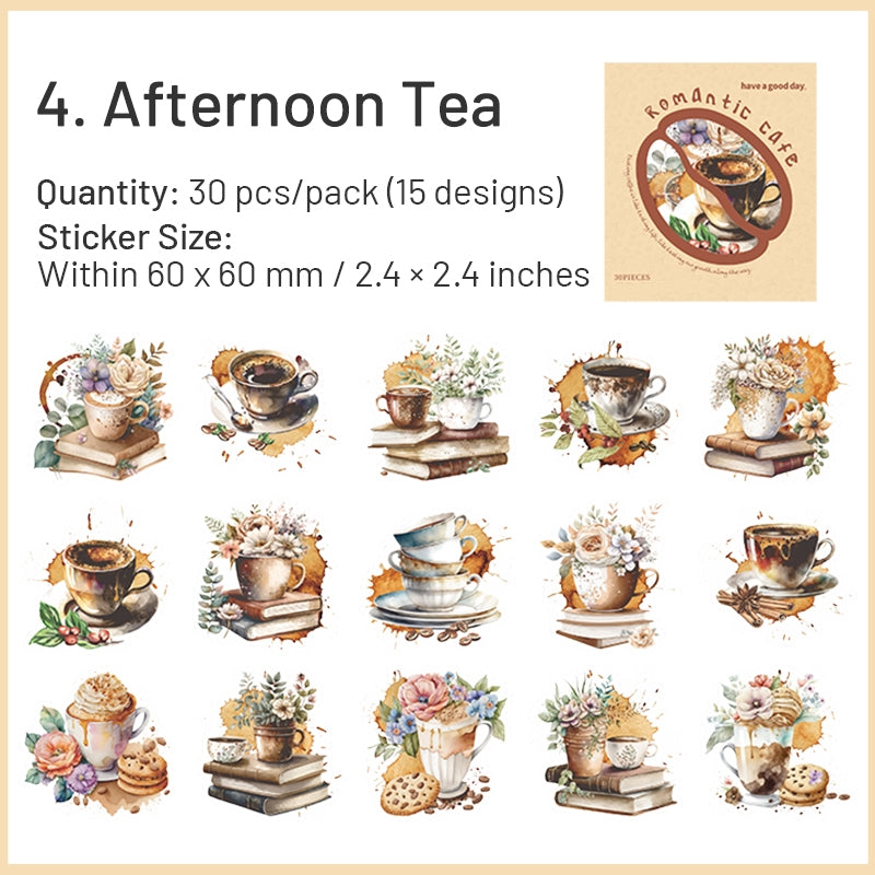 Coffee Shop-themed PET Stickers sku-4