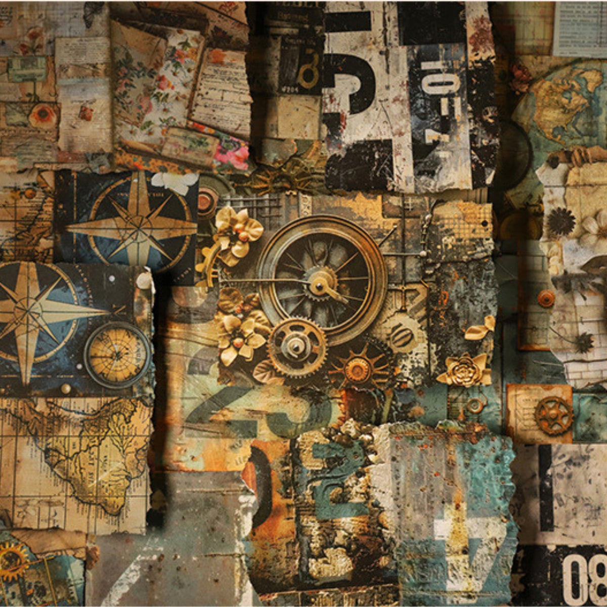 Collage Collection Series Retro 3D Lightweight Paper 9