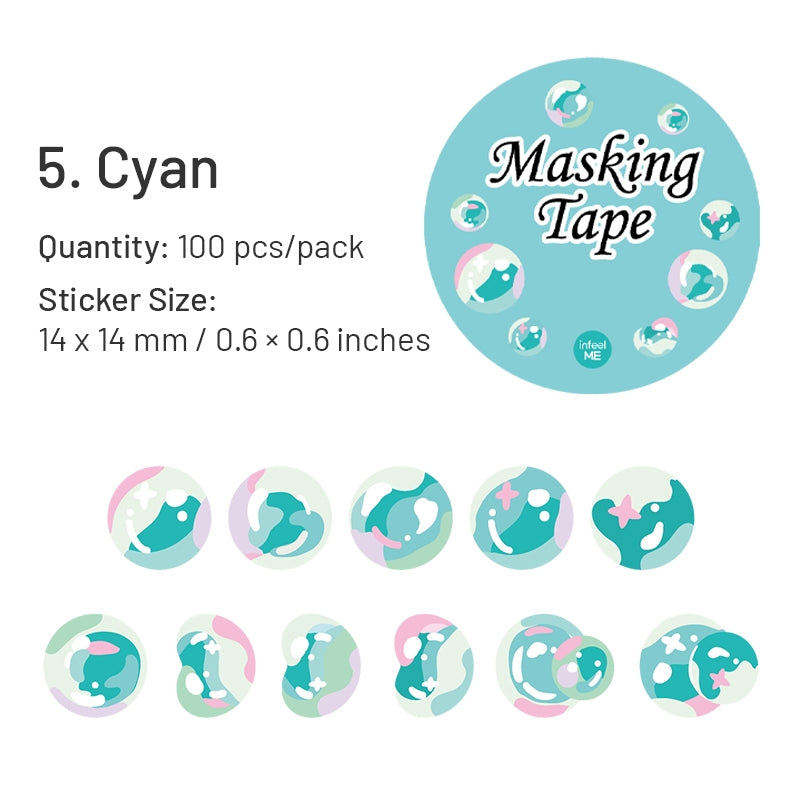 Colorful Bubble Washi Stickers sku-5