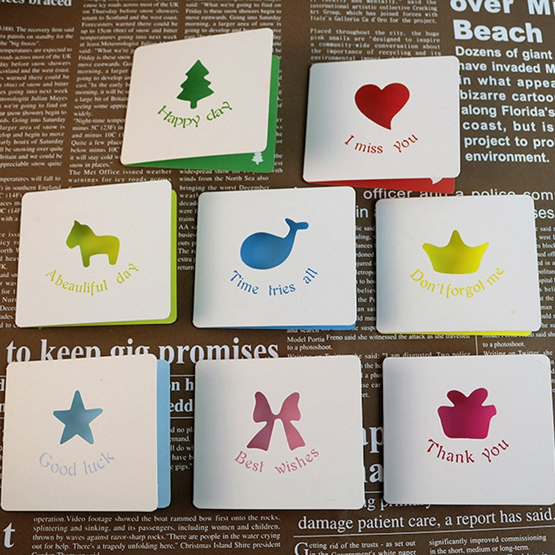 Creative Basic Hollow Personalized Greeting Card a