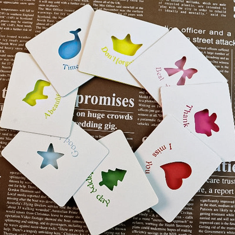Creative Basic Hollow Personalized Greeting Card b2