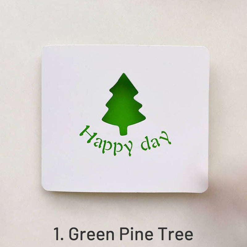 Creative Basic Hollow Personalized Greeting Card sku-1