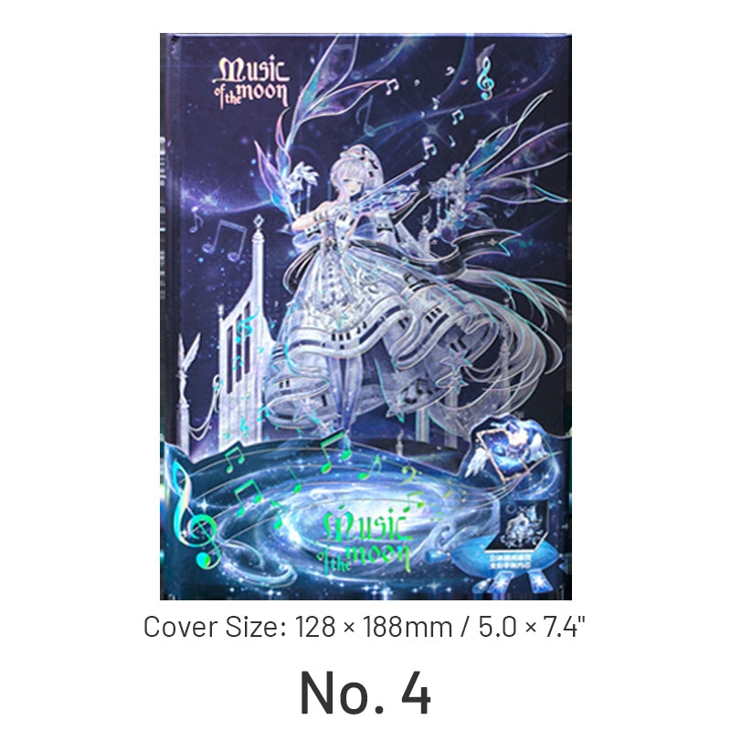 Creative Luminous Artistic Hot Stamping Notebook sku-4