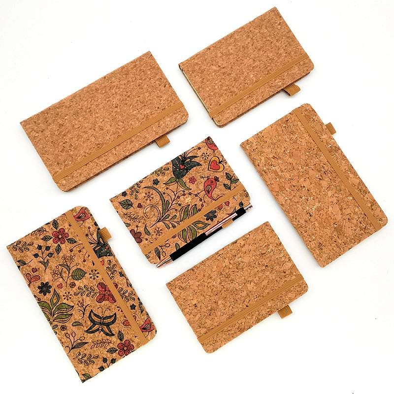 Creative PU Cork Cover Notebook b2