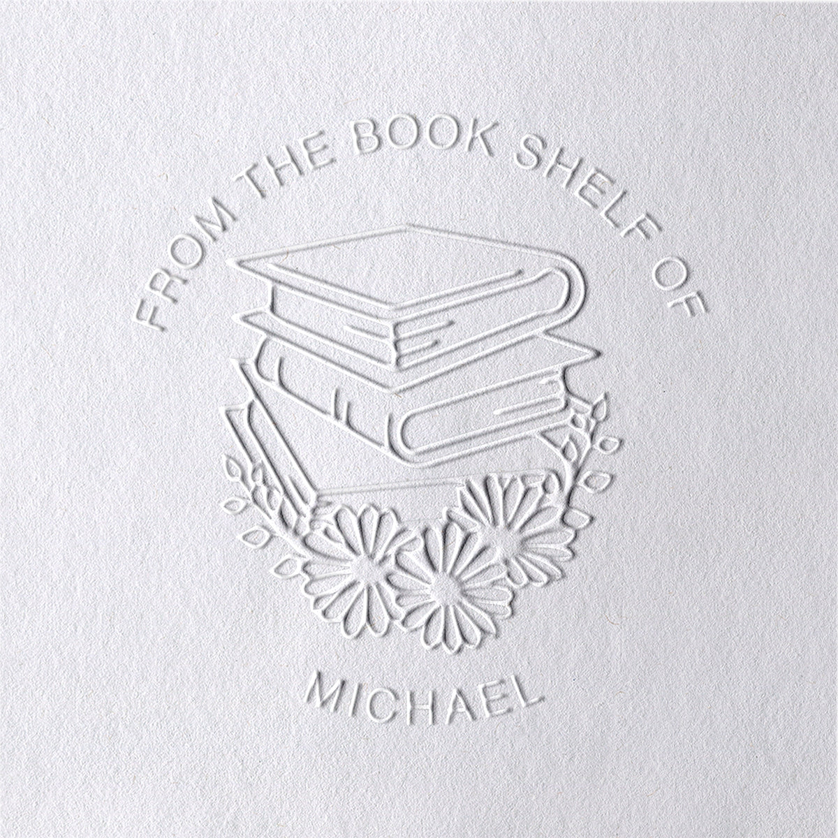 Custom Blooming Flowers Book Embosser Custom Blooming Flowers Book Embosser21-11