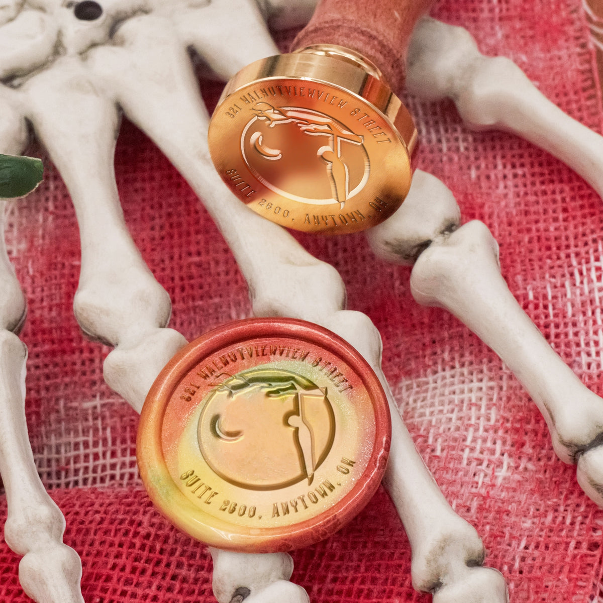 Custom Halloween Address Wax Seal Stamp - Style 13 1