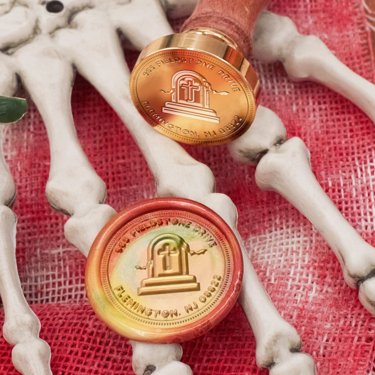 Custom Halloween Address Wax Seal Stamp - Style 15 1