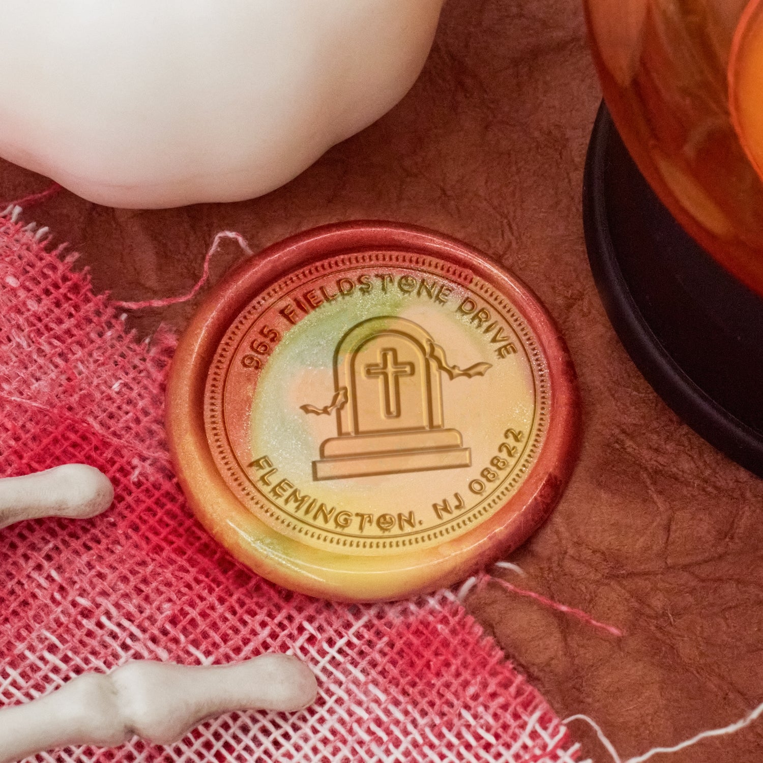 Custom Halloween Address Wax Seal Stamp - Style 15 2