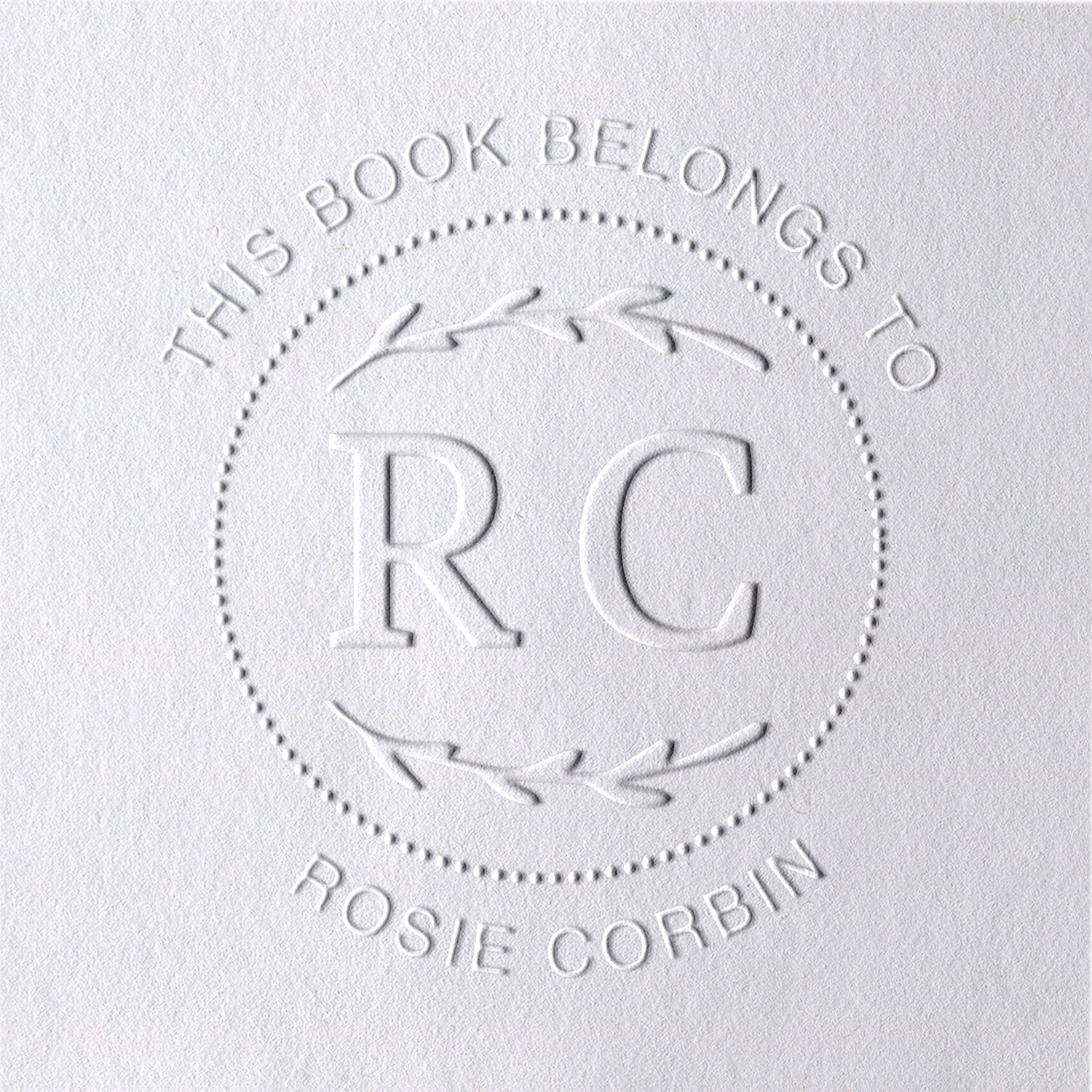 Custom Initials and Name Book Embosser Custom Initials and Name Book Embosser5-11