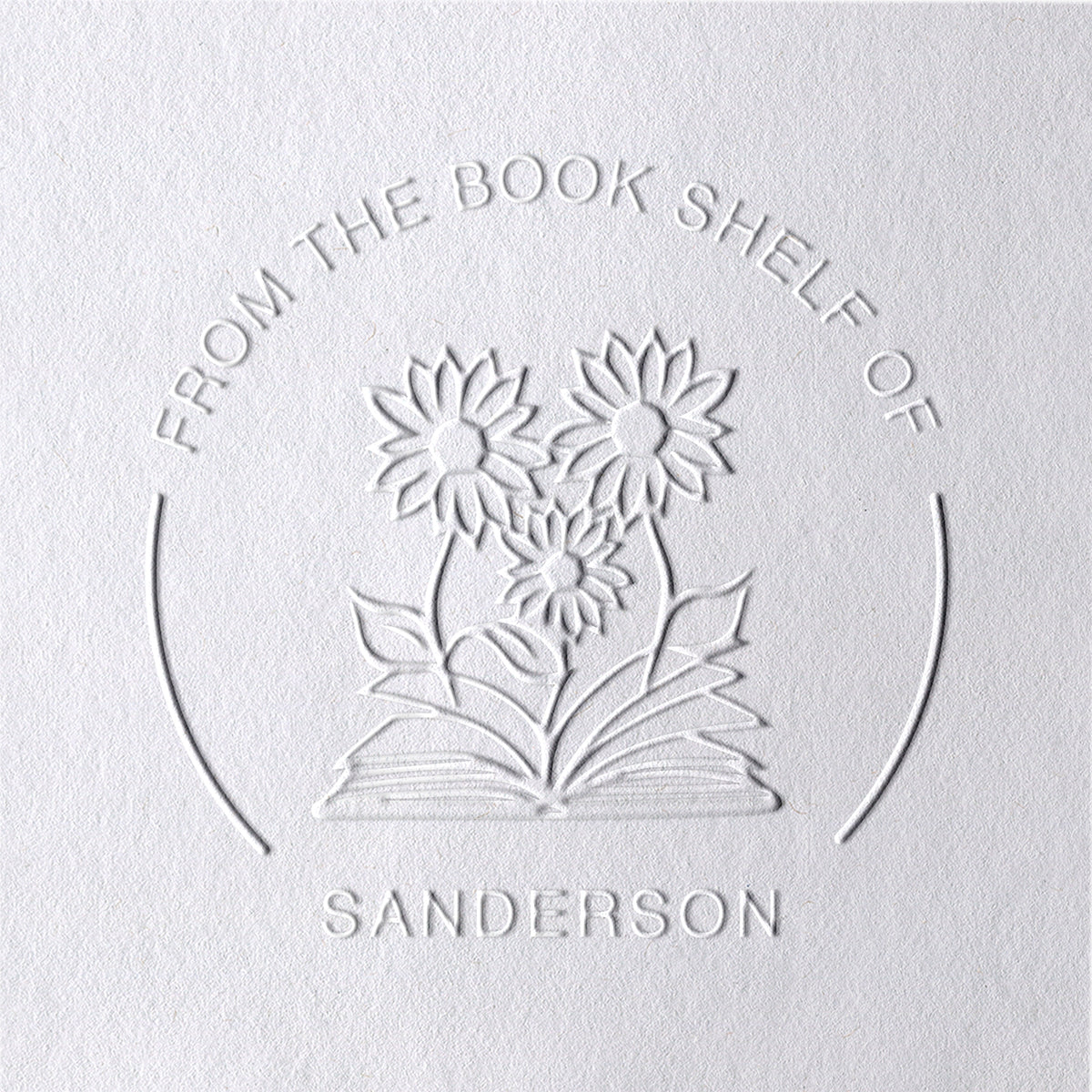 Custom Sunflower Book Embosser Custom Sunflower Book Embosser121
