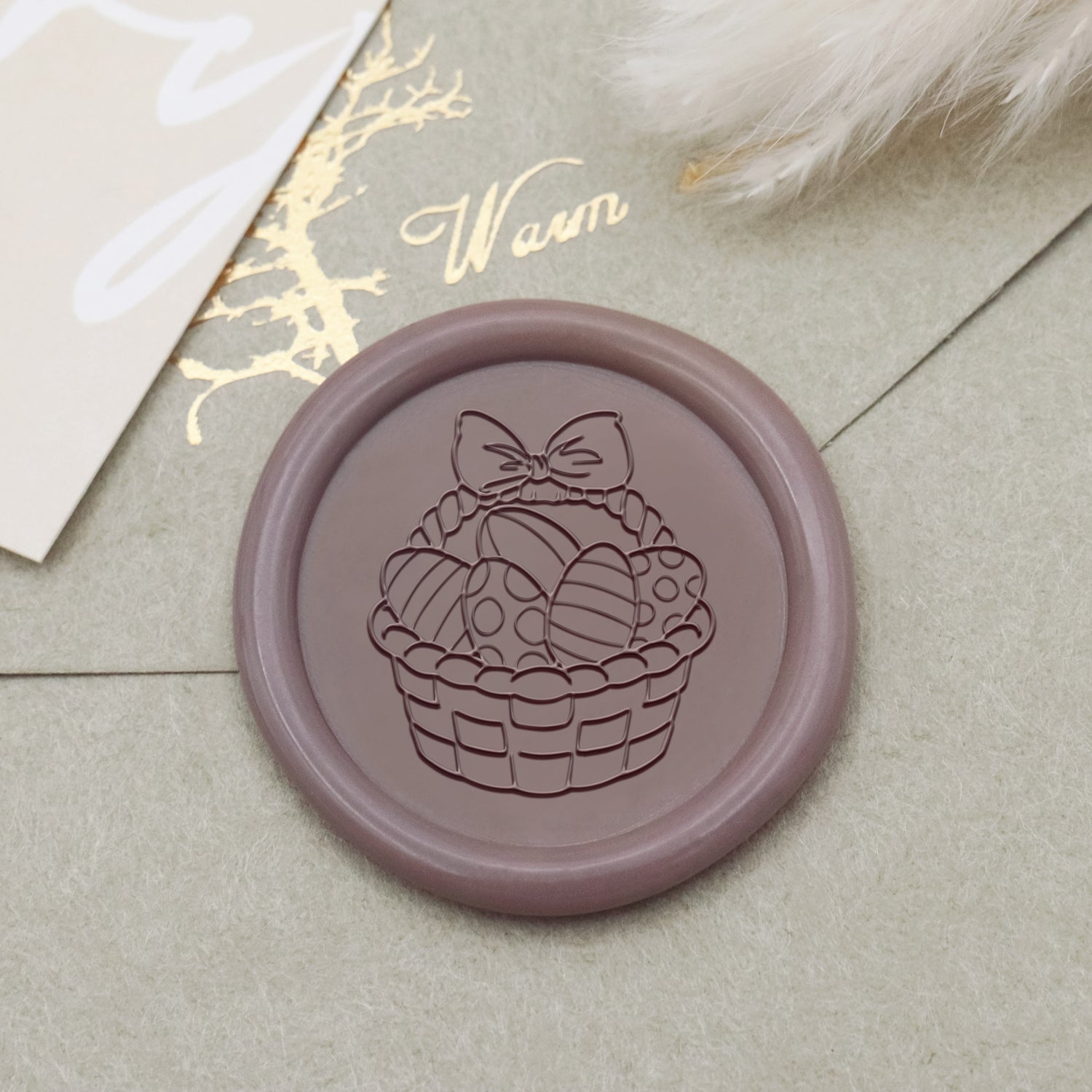 Easter Egg Basket Wax Seal Stamp - Stamprints1